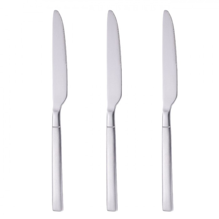Set Cuțite Masă, Basic, Oțel Inoxidabil, 23cm, 3 Bucăți