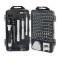 Set 115 Surubelnite, 98 biti, pentru diverse reparatii, carcasa depozitare inclusa, argintiu negru