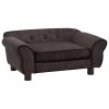 Canapea pentru caini, maro, 72 x 45 x 30 cm, plus