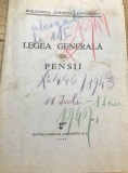 M. MF - Interbelica- Legea generala de pensii - 1943