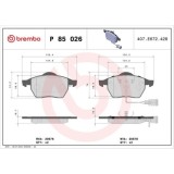 Placute frana Audi 100 C4 12.90-11.94, A6 C4 06.94-10.97, Fata, BREMBO