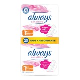 Absorbante Ultra Sensitive Normal Duo, 20 bucati, Always