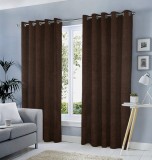 Set draperii tip tesatura in cu inele gri, Madison, 250x220 cm, densitate 700 g/ml, Lean, 2 buc