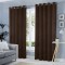 Set draperii tip tesatura in cu inele negre, Madison, 200x270 cm, densitate 700 g/ml, Lean, 2 buc