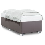 Cumpara ieftin Cadru de pat, gri, 80x200 cm, piele ecologica