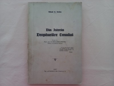 MIHAIL R. ROLLEA - DIN ISTORIA DREPTURILOR OMULUI foto