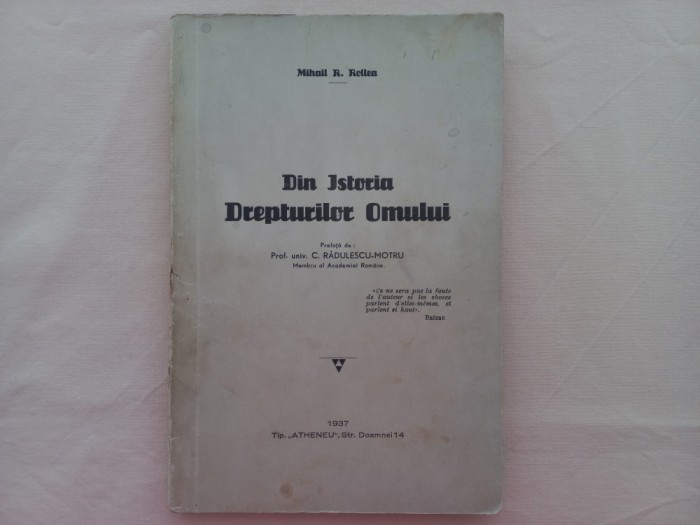 MIHAIL R. ROLLEA - DIN ISTORIA DREPTURILOR OMULUI