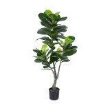 Planta decorativa Fiddlehead in ghiveci plastic PP verde 120 cm