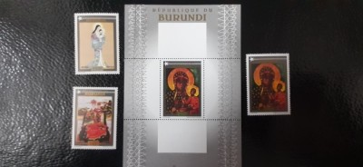 Burundi-Craciun 1994-serie completa si colita - nestampilate MNH(W 2) foto