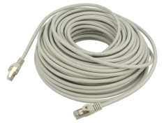 Patch cord S/FTP Cat6a Cu LSZH Gri 30m