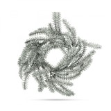 Decor de Craciun - coroana - verde, inzapezita - 27 cm