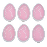 Set 6 oua decorative Paste, lemn 3x1x5 cm