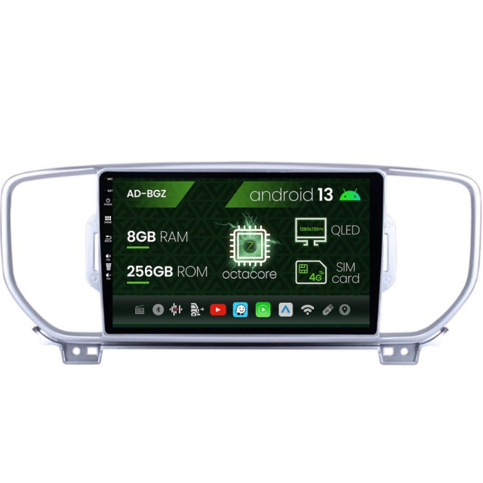 Navigatie Kia Sportage (2016-2018), Android 13, Z-Octacore 8GB RAM + 256GB ROM, 9 Inch - AD-BGZ9008+AD-BGRKIT150V2