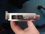 Placă de rețea fibră optică SC ST Allied Telesis interfață PCI. Nouă!
