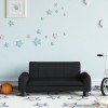 Gossi canapea pentru copii, negru, 70x45x30 cm, material textil