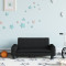 Canapea pentru copii, negru, 70x45x30 cm, material textil GartenMobel Dekor