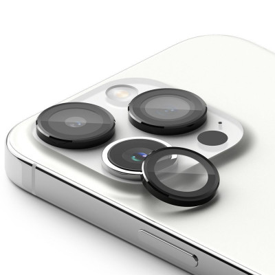 Folie de protectie camera Ringke Camera Frame pentru Apple iPhone 15 Pro Max Negru foto