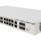 Switch 16xRJ45 PoE Gigabit, 2xRJ 45 consola, 4 SFP 10G, Management - MIKROTIK CRS320-8P-8B-4S+RM