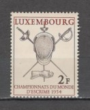 Luxemburg.1954 C.M. de scrima ML.30