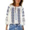 Bluza dama RA25 alb/albastru marin , marimea M
