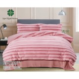 Cumpara ieftin Lenjerie Cocolino Cu Blanita de Iepure Pentru Pat Dublu, 6 piese Roz - JO947