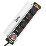 Prelungitor cu protectie SXECCH2LAFE, 4 prize, 3 m, protectie copii, multicolor