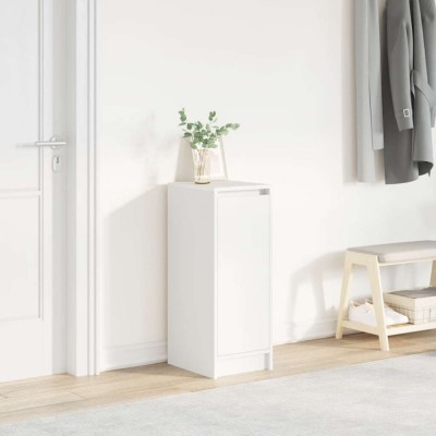 vidaXL Dulap pentru &amp;icirc;ncălțăminte alb 29,5x34x76 cm lemn prelucrat 861859 foto