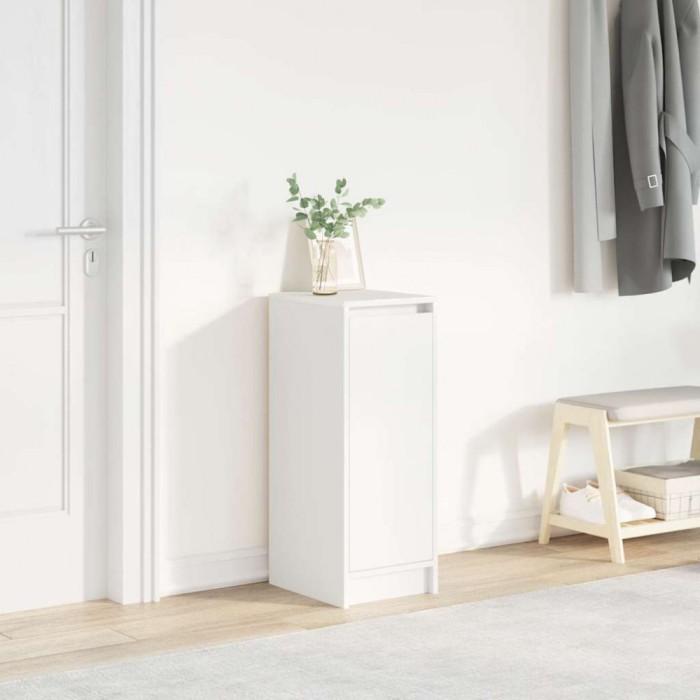 vidaXL Dulap pentru &icirc;ncălțăminte alb 29,5x34x76 cm lemn prelucrat 861859