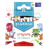 Creioane cerate, 12 culori, Starpak