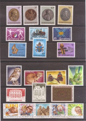 Luxemburg 1985 - An complet (8 serii), MNH (vezi descrierea) foto
