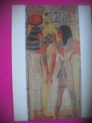 HOPCT 6893 SETHI PRIMIND COLIERUL -EGIPT [ MUZEUL LUVRU PARIS FRANTA] -AFRICA-NECIRCULATA foto
