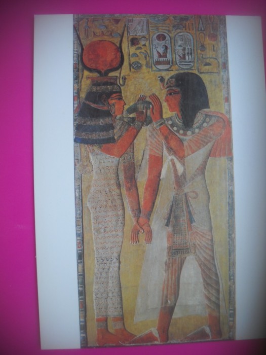 HOPCT 6893 SETHI PRIMIND COLIERUL -EGIPT [ MUZEUL LUVRU PARIS FRANTA] -AFRICA-NECIRCULATA