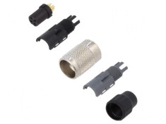 Conector M9 mamă aurit 125V IP40 4 pini pe cablu
