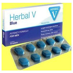 Herbal V Blue & C-Force*10+1 pastile potenta, erectie, intarzierea ejacularii