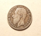 BELGIA 50 CENTIMES 1899 ARGINT / VARIANTA FLAMANDA