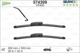 Set lamela stergator Valeo Silencio FlatBlade OE 650 550 mm