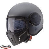 Cumpara ieftin Casca pentru scuter - motocicleta Caberg model Ghost X gun metal (titanium) mat &ndash; fibra de sticla &ndash; omologare noua: ECE 22.06 XL (61/62cm)