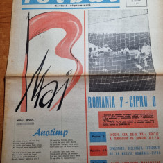 fotbal 27 aprilie 1967-meciul romania-cipru 7-0,articol brasov