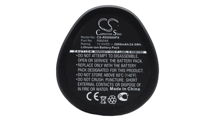 Cameron Sino 2000mAh AEG BLL12C,BS12C,BS12C2,BSS12C,BWS12,BWS12CBWS,BBS 12C,BLL 12C,BS 12C,BSB 12C Baterie