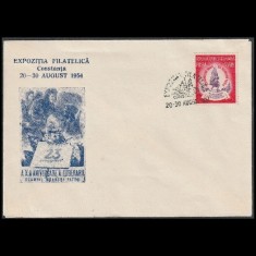 Plic Expozitie Filatelica Constanta 1954 cu LP370