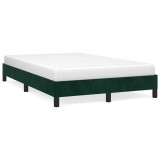 Cumpara ieftin Cadru de pat fara saltea, verde inchis, 120x200 cm, catifea