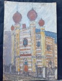 Tablou iudaica Sinagoga din Oradea