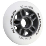 PU 90x24 82A White Matte Wheels (4 buc.) Nils Extreme