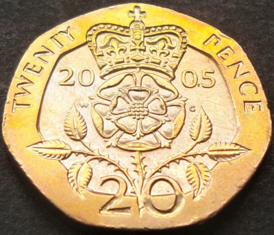 Moneda 20 PENCE - ANGLIA, anul 2005 * cod 2367 = A.UNC foto