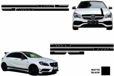Set Stickere Capota/Plafon/Portbagaj si Laterale Negru Mat Mercedes Benz CLA W117 C117 X117 (13-16) W176 (12-18) A45 A-Design Performance AutoTuning foto