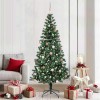 VidaXL Pom de Crăciun artificial pre-iluminat cu 300 LED Verde 210 cm 3396773