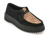 Cumpara ieftin Mocasini CLARKS negri, TORHILL BEE, din piele intoarsa