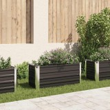 Strat inaltat gradina vidaXL antracit 100x40x45 cm otel galvanizat jardiniera legume flori