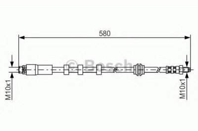 Conducta / cablu frana BMW Seria 6 (E63) (2004 - 2010) BOSCH 1 987 476 093 foto