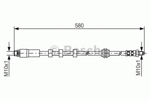 Conducta / cablu frana BMW Seria 6 (E63) (2004 - 2010) BOSCH 1 987 476 093